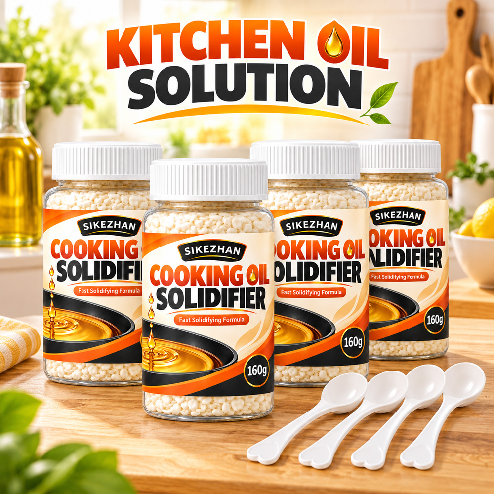 Home Cooking Gas - 2026 Neuer Speiseöl-Härtungsmittel 160g mit Schöpfkelle,