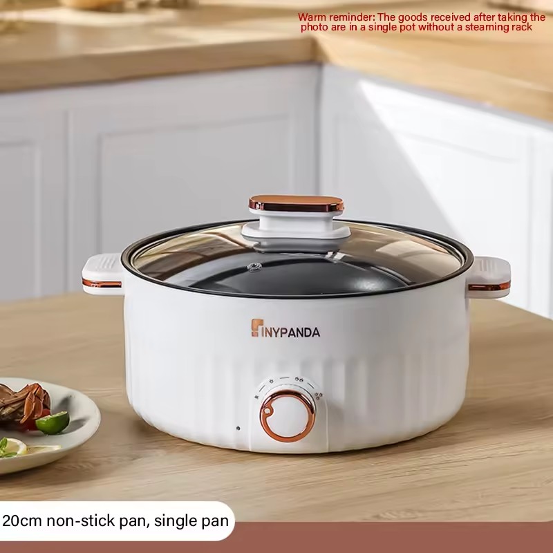 Home Cooking Cookbook - Elektrischer Tragbarer Multifunktionskocher Haushalt Doppelschichtiger Hotpot