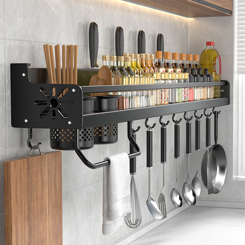 Home Cooking Recipes - Küche Organizer Regal Wand-montiert Gewürz Lagerung