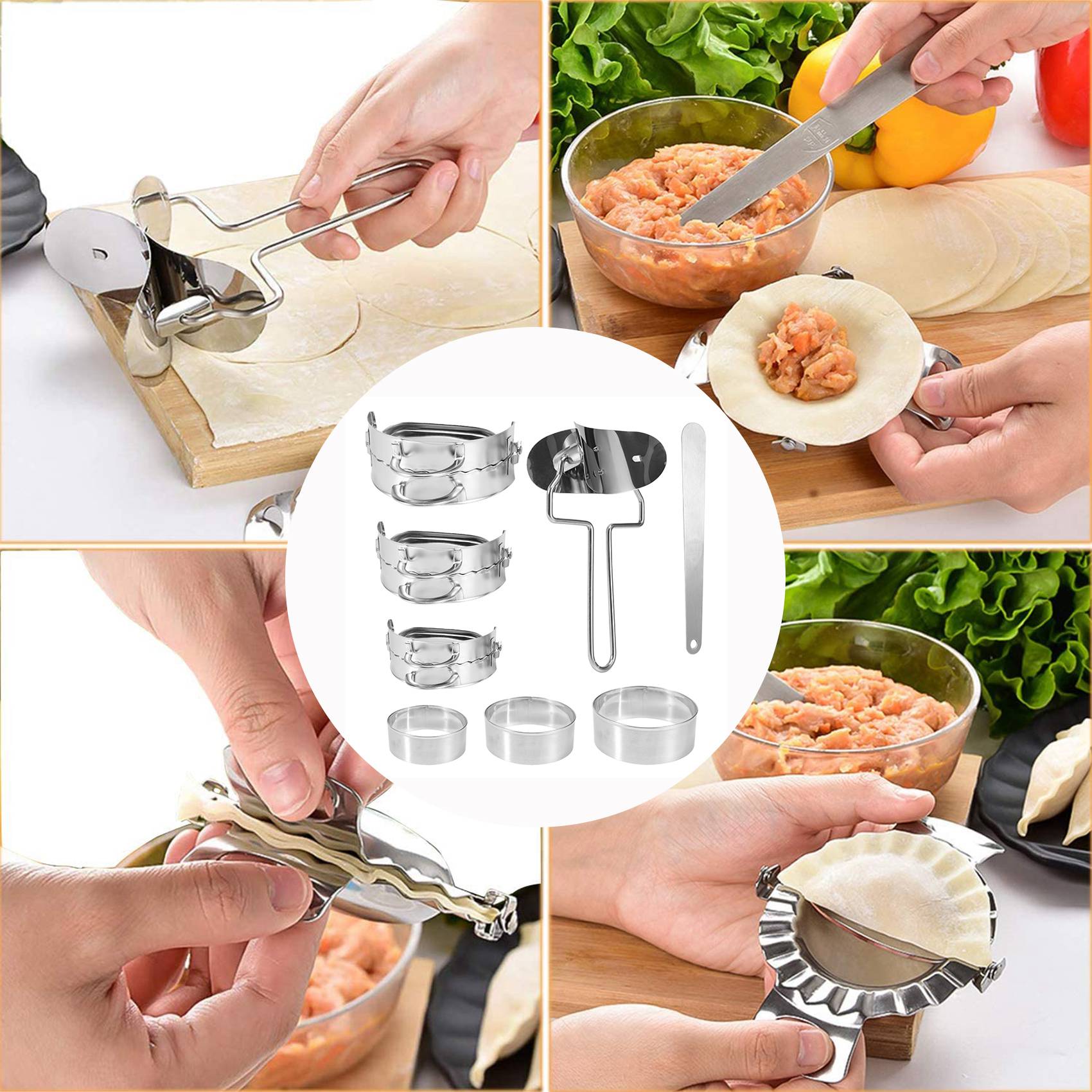 ABKW-Dumpling-Set, 8-teilig, P – Gyoza Dumpling Maker Bewertung und Preis