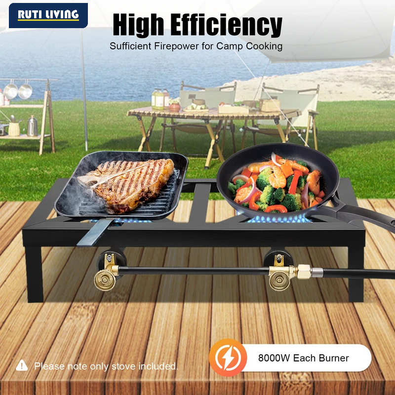 Tragbarer 1/2-Brenner Outdoor- – Home Cooking Gas Bewertung und Preis